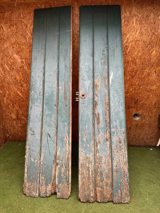 Porta antiga de duas folhas, 254X61 cm