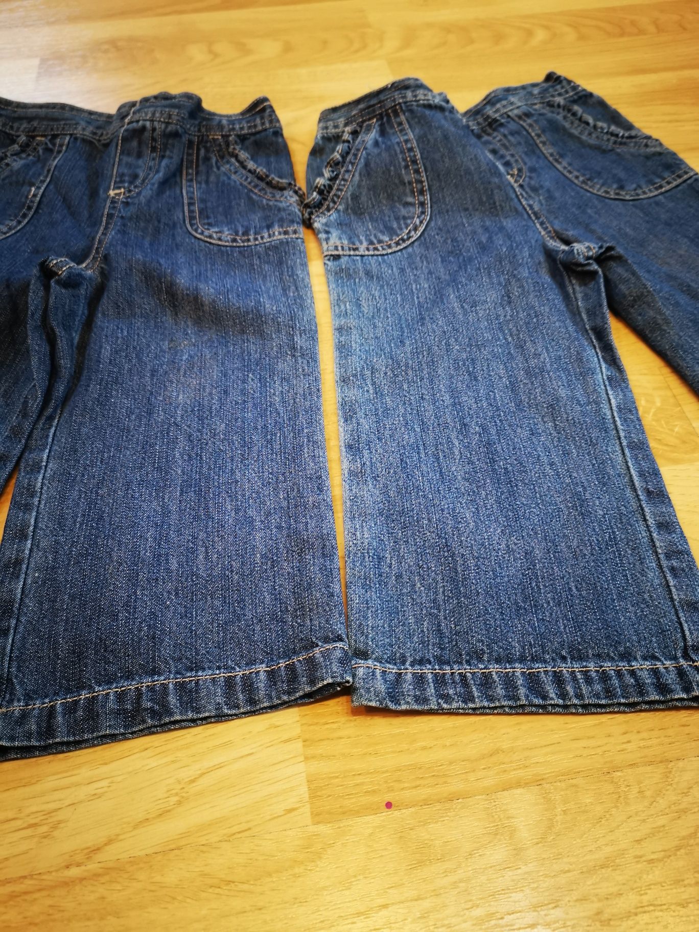 Spodnie dżinsy r. 86 Faded Glory bliźniaczki nowe