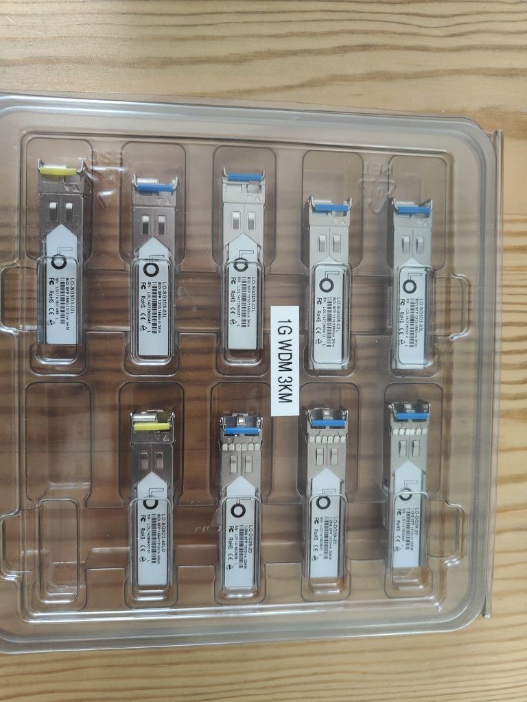 Wkładka SFP fibrain cisco mikrotik neton Intel optec wkładki - 104 szt