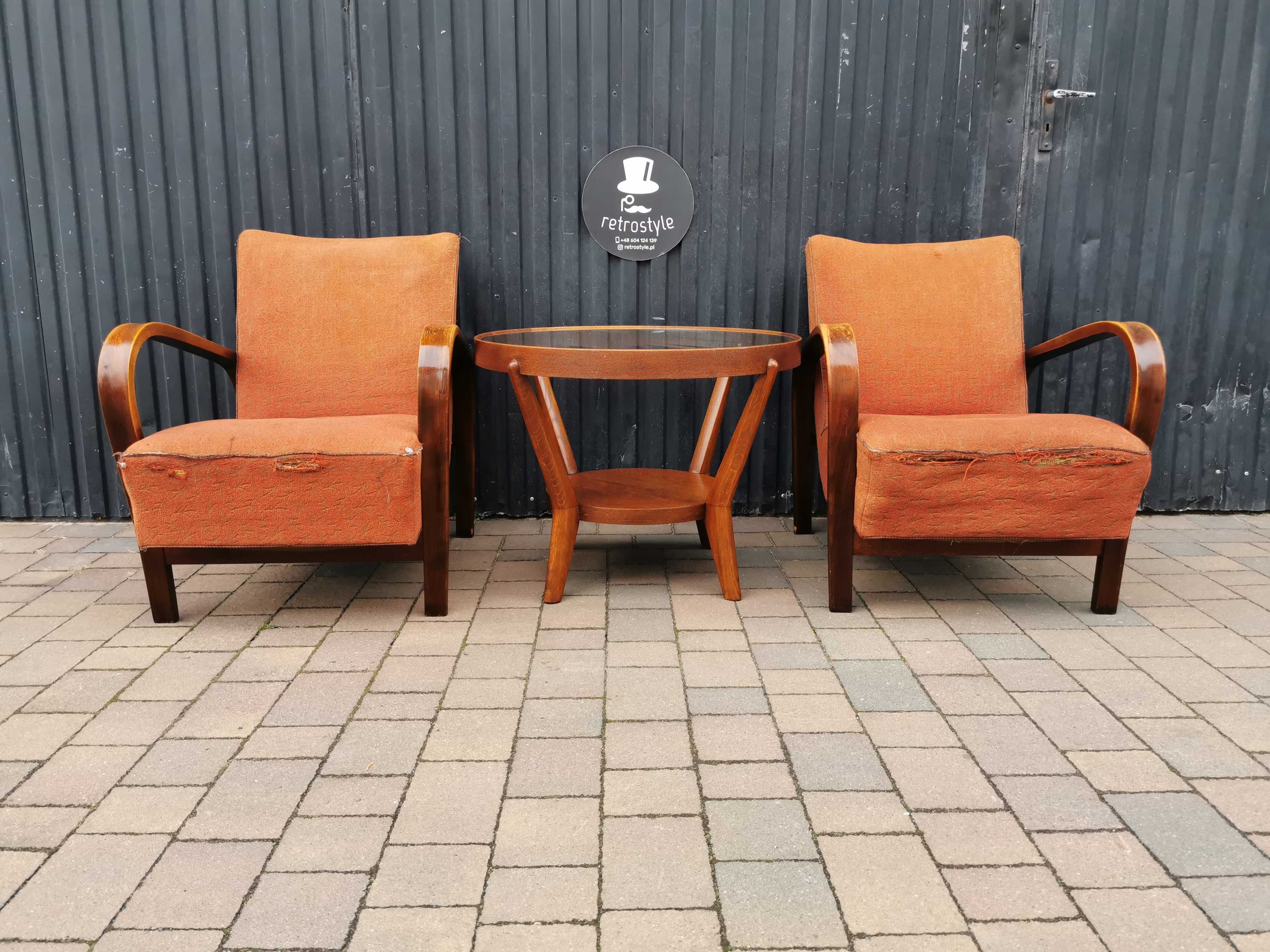 Zestaw ART DECO Kropáček & Koželka, Czechosłowacja '40-'60, Retro, PRL