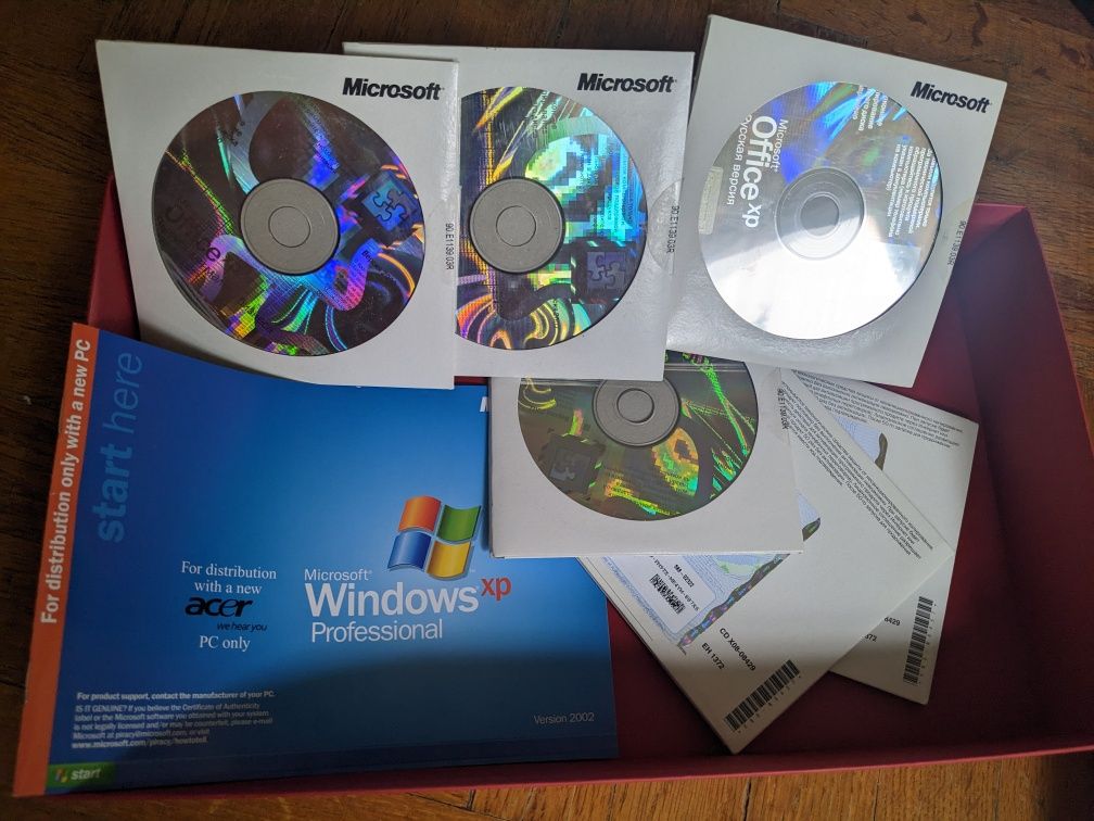 Windows office xp ліцензіні диски