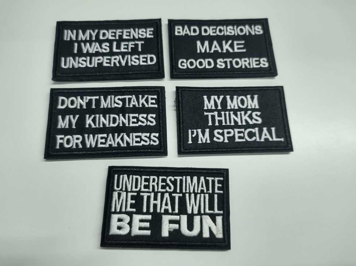 Conjunto de 5 Patch com velcro