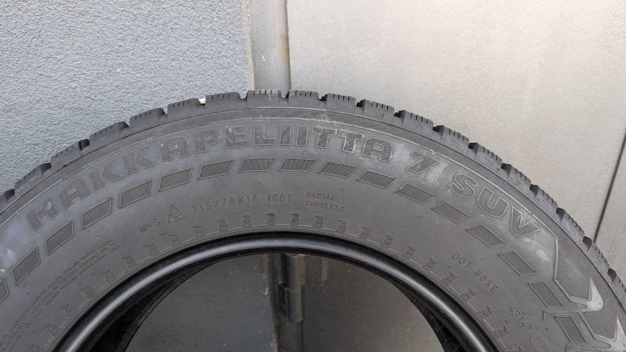 Шини 215/70 R16 100T Nokian Hakkapeliitta 7 SUV шипована
