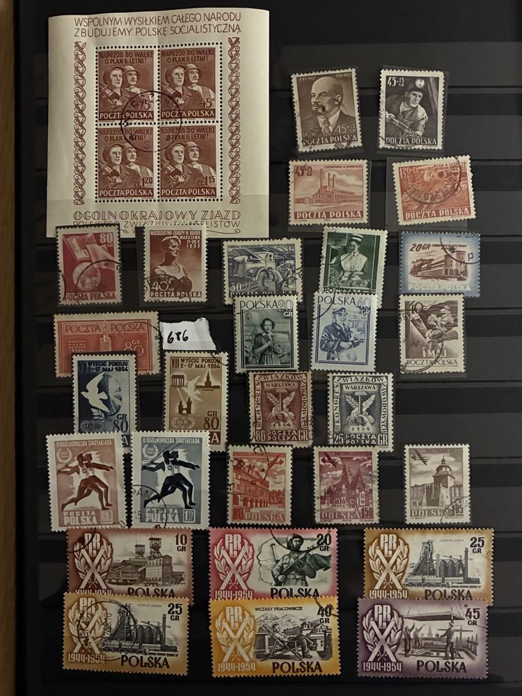 Znaczki stemplowane 1924 do 1959