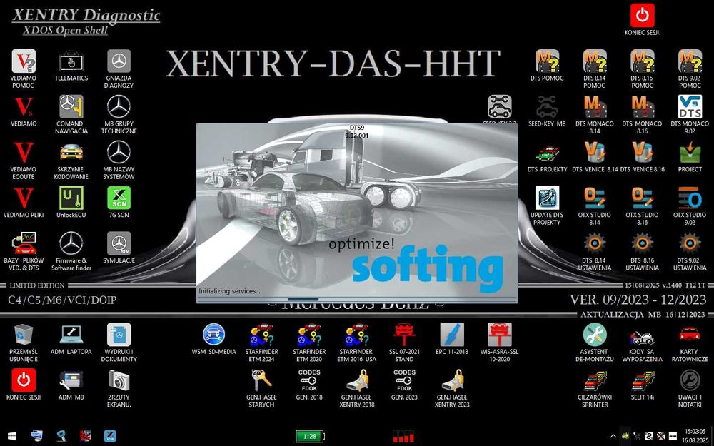 STAR DIAGNOSIS MB 09-12/2023 na laptopie.