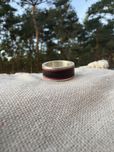 Obrączka drewno srebro - rozmiar 12