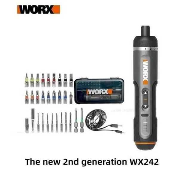 WORX WX242 wkrętak elektryczny, akumulatorowy. Regulowany moment.