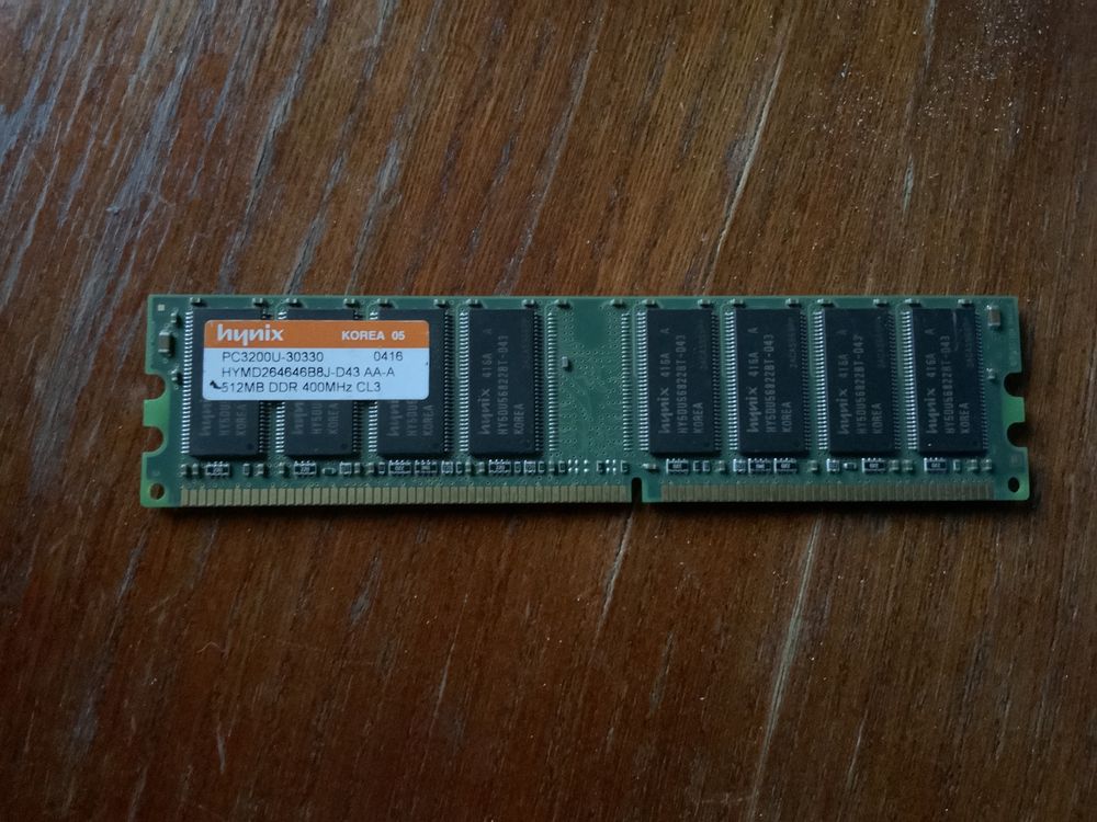 Pamięć RAM Hynix pc3200u-30330, 512 MB