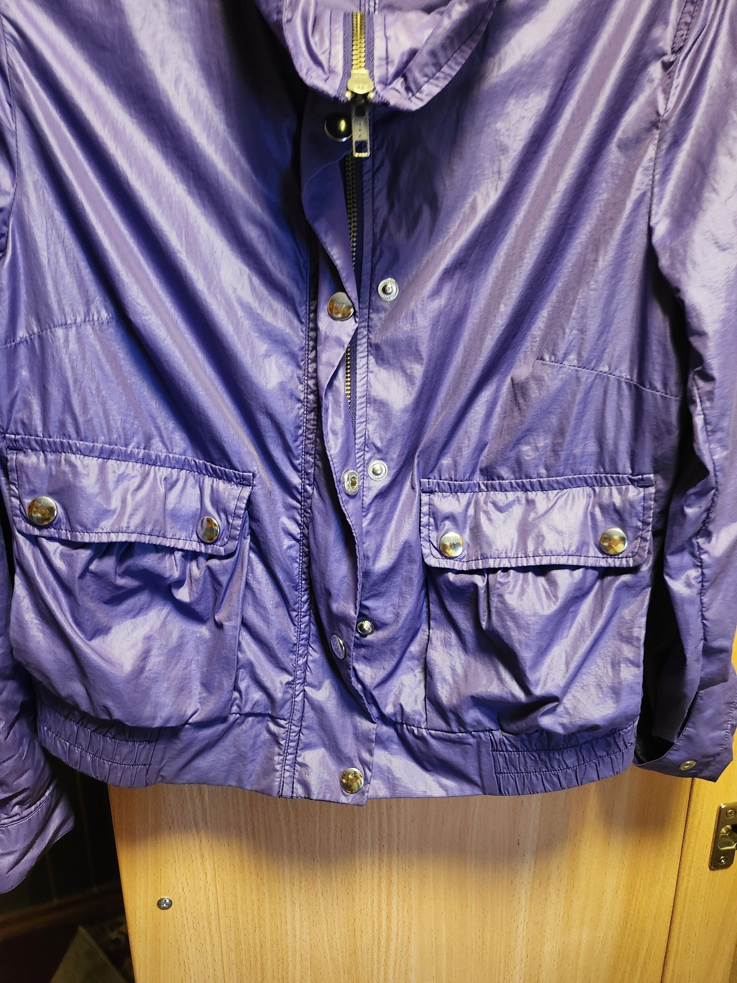 Kurtka krótka lekka lato fioletowa H&M divided s/m podpinane rękawy