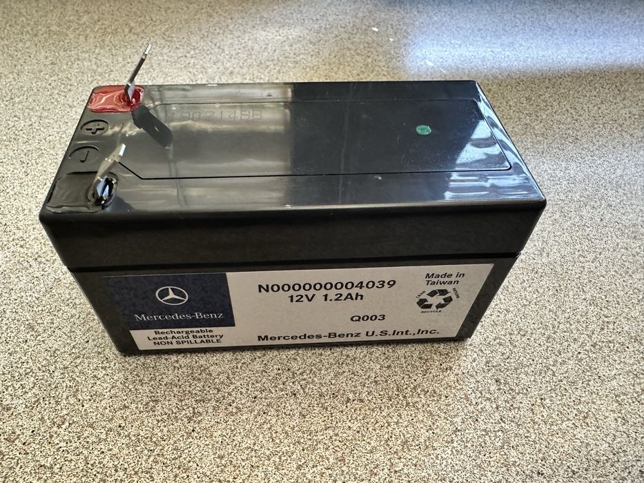 Akumulator dodatkowy Mercedes 12V 1,2Ah