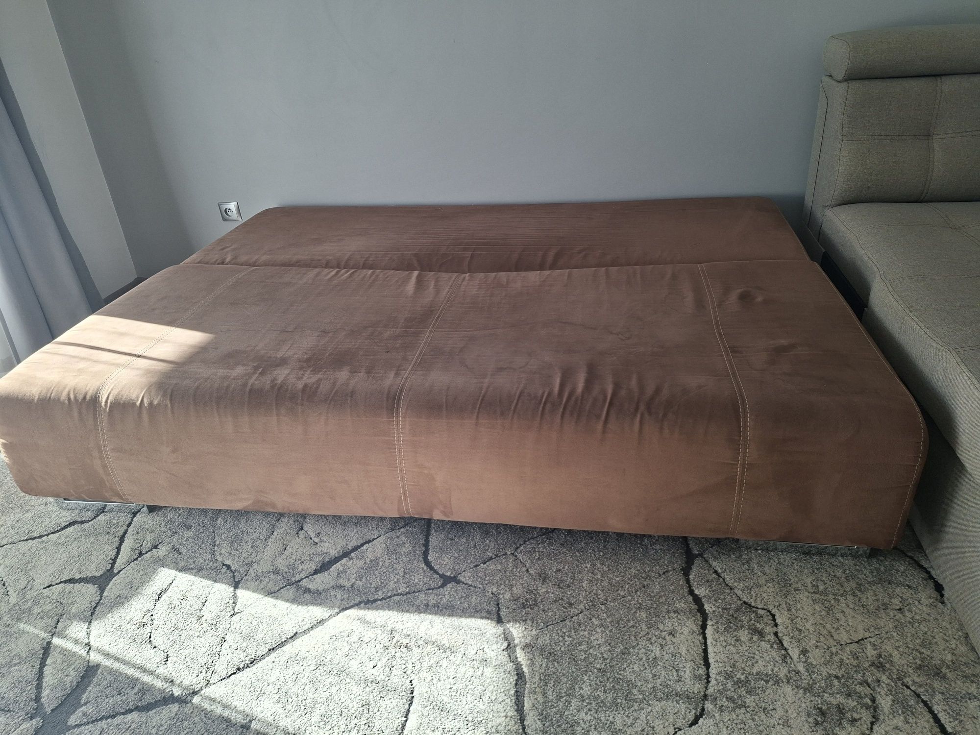 Oddam za darmo naroznik wraz z sofa rozkładana.m z funkcją spania