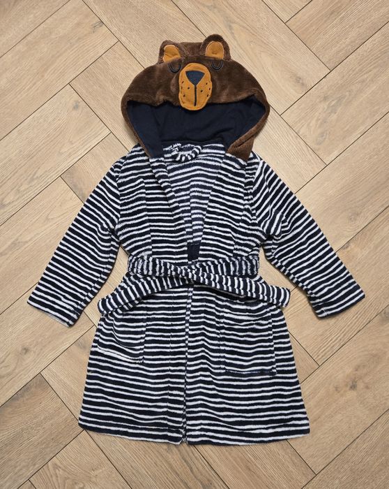 Szlafrok miś z uszami na kapturze rozm. 98/104