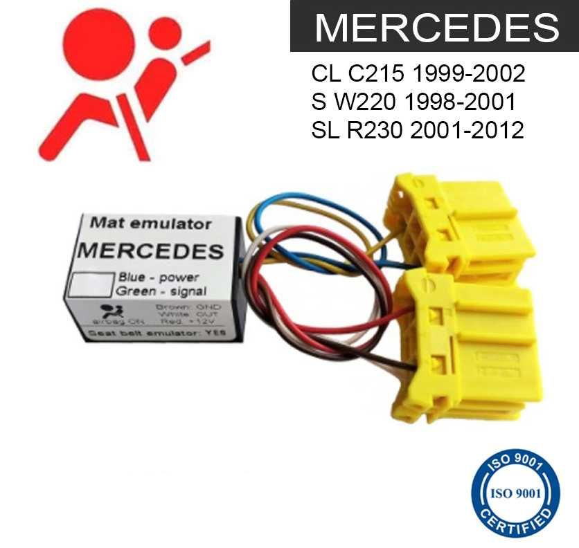 Emulador Esteira AirBag+Cinto Mercedes CL C215 S W220 SL R230