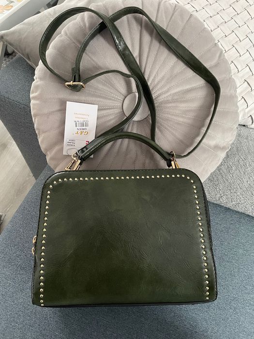 ciemnozielona torebka