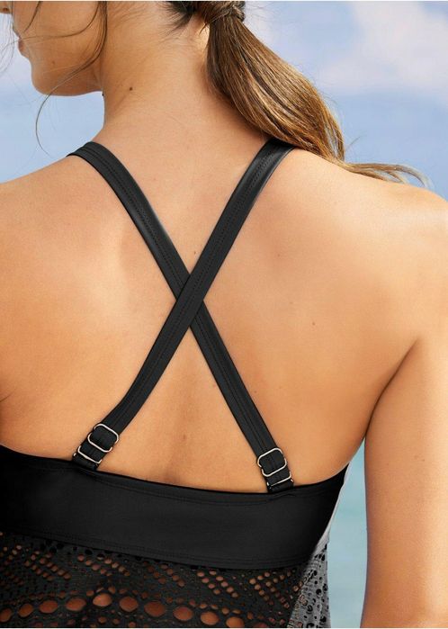 B.P.C czarne tankini ażurowe r.38