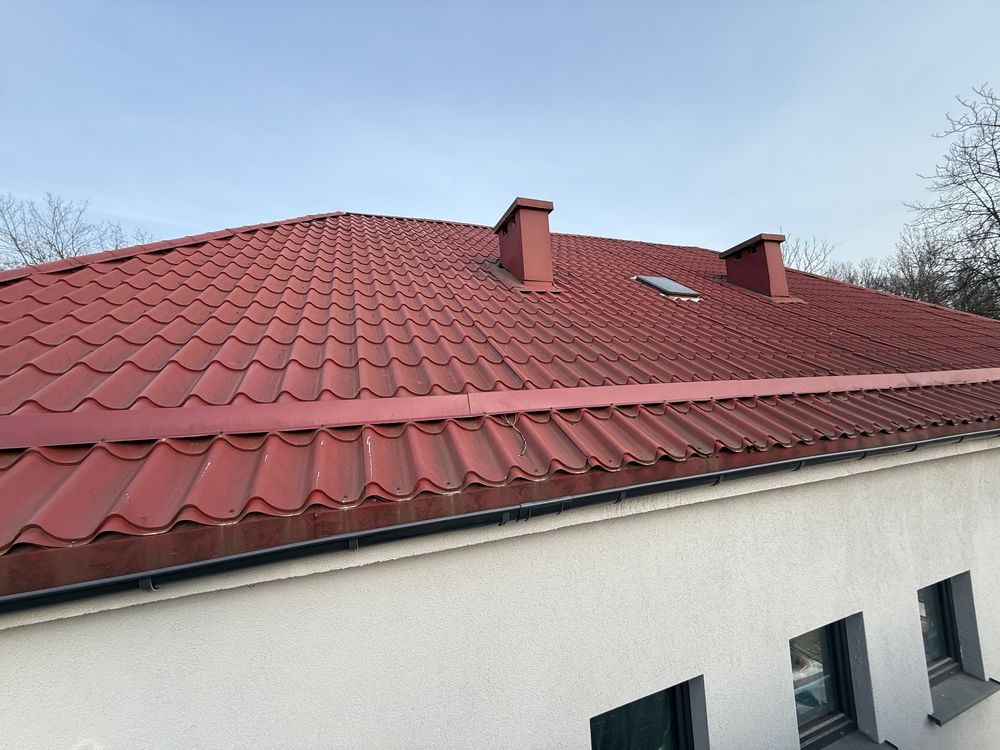Blachowadchówka z demontażu 320m2 blacha dachowa