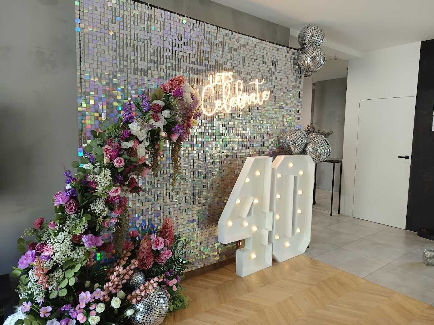 Cyfry 40 LED / Cyfra 40 na urodziny / Napis 40 - XXL / Cyfra LED
