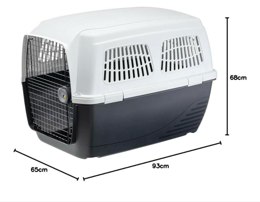 Transportadora para animais 65x93x68cm com bebedouro incluído