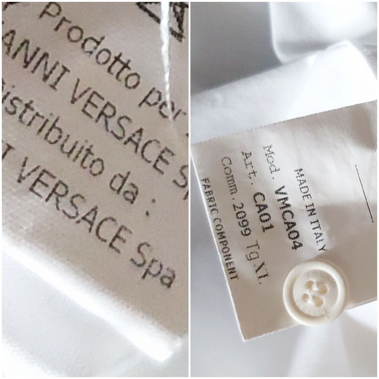 Versace jung koszula biała XS/S  taliowana jak nowa