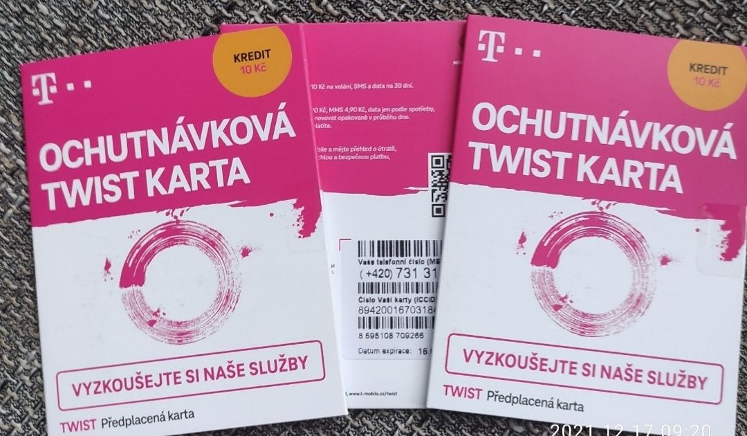 Czeskie karty sim Anonimowe nie Zarejestrowane Aktywna karta sim