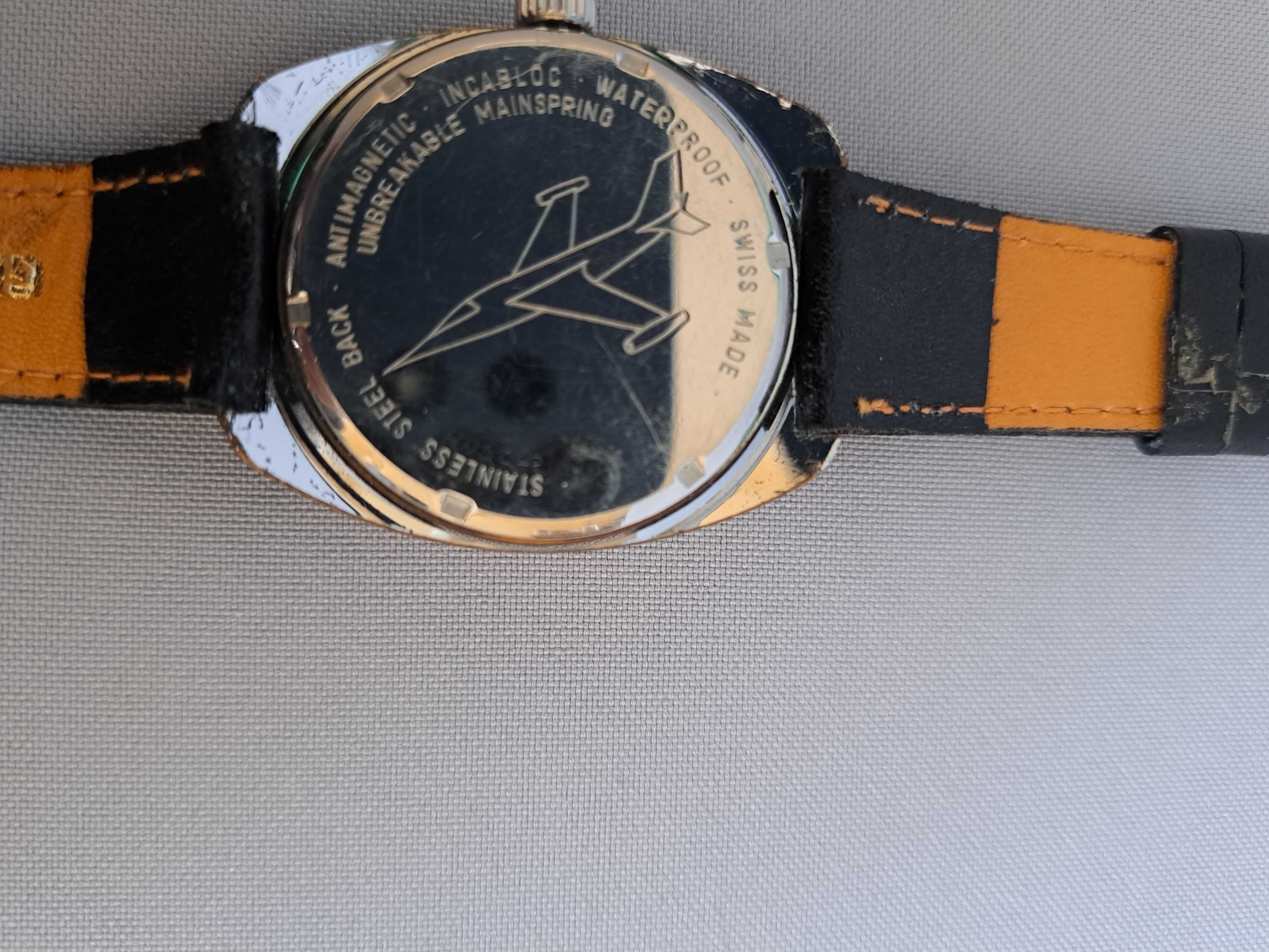 Zegarek mechaniczny ,,aviator" ,lotniczy Wehrmann.Kaliber Unitas 6325.