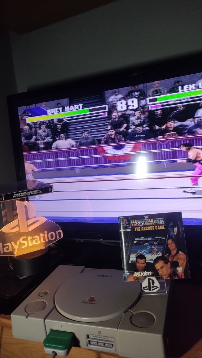 WWF Wreslemania - ThE Arcade Game PlayStation1 ps1 gry psx