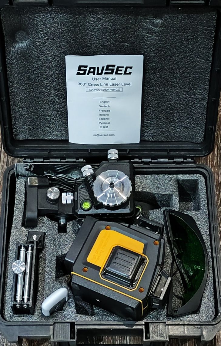 Лазерний нівелір SavSec 3D 12 лінії Y03CG