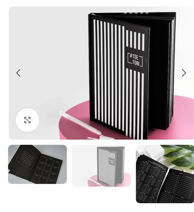 Блокнот-органайзер з чорними сторінками