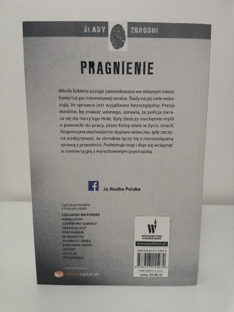 Pragnienie Harry Hole Tom 11 -Jo Nesbo- 1x czytana