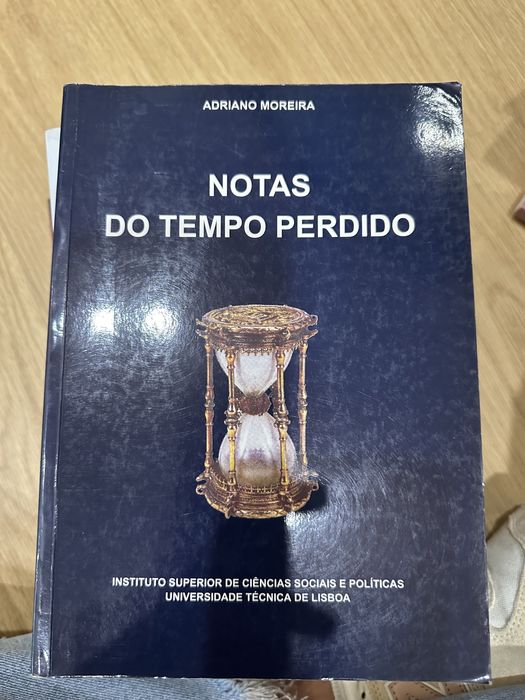 livro ADRIANO MOREIRA - NOTAS DO TEMPO PERDIDO