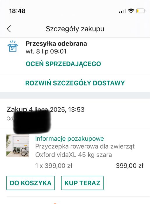 Przyczepka rowerowa dla psa XL szara