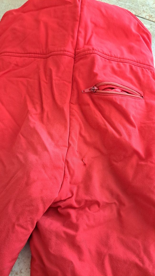 Spodnie narciarskie czerwone 170
