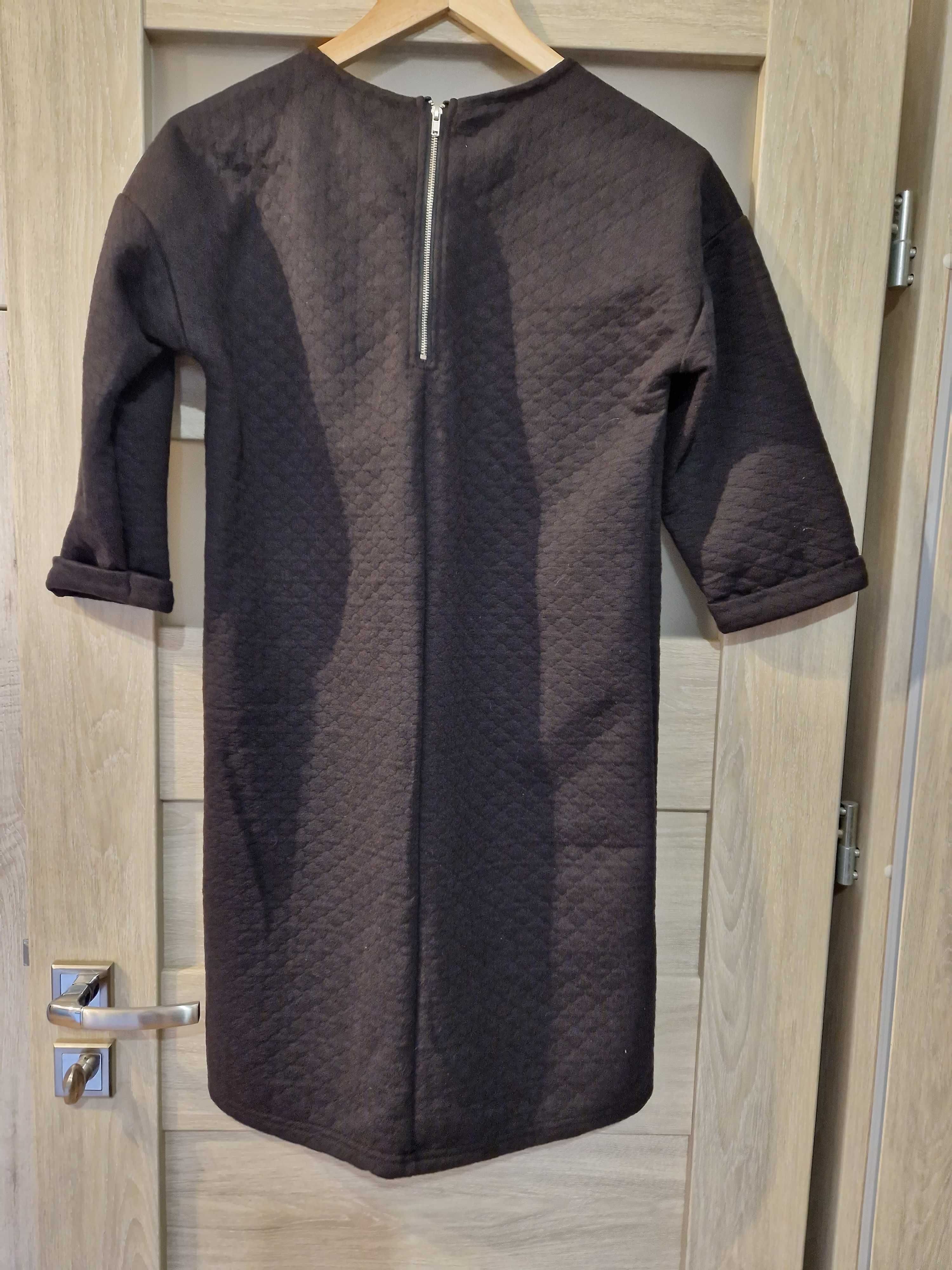 Sukienka tunika dresowa czarna rozmiar S 36/38, Esmara