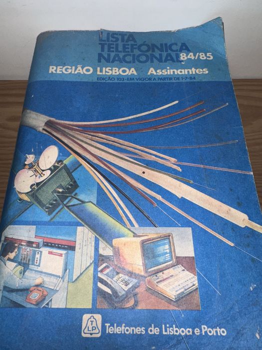 Lista telefónica antiga 84 e 85
