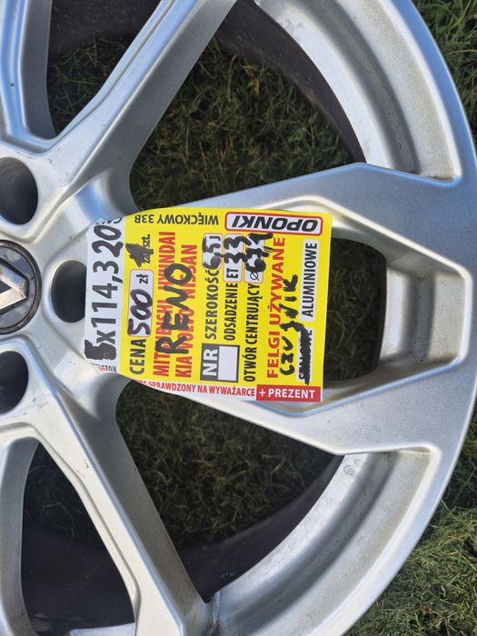 Alufelgi 5x114.3 20 Cali Renault