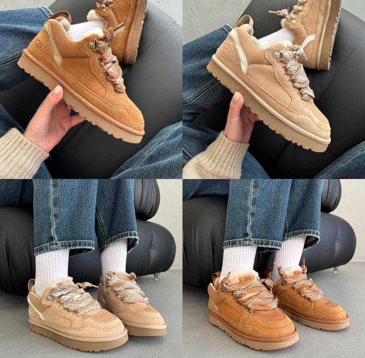 Женские ботинки UGG Lowmel Sneaker 36-40 Натур Овчина! Хит Зимы! Топ