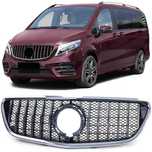 Grelha Panamericana preta cromada Mercedes ClasseV W447/W448 de 2019