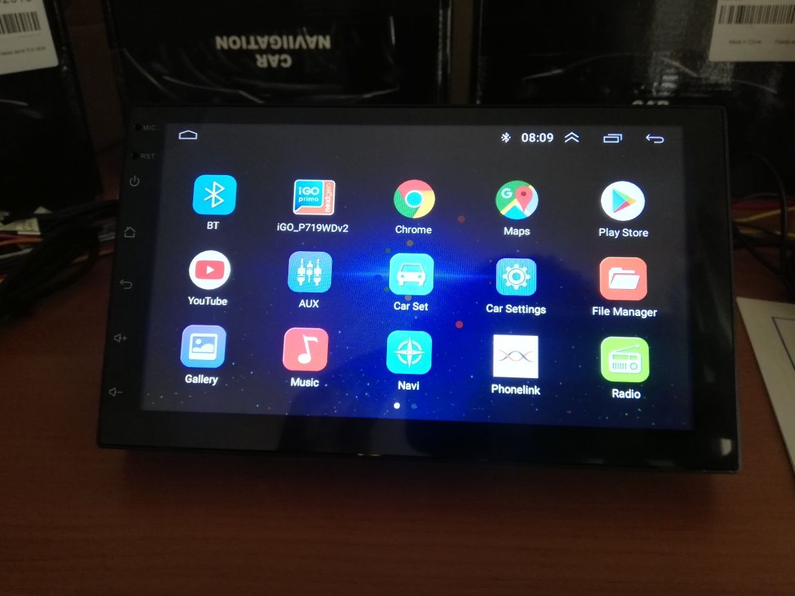Rádio 2 din Android Novo ( GPS, Wi-Fi, Bluetooth, USB, mirror link)