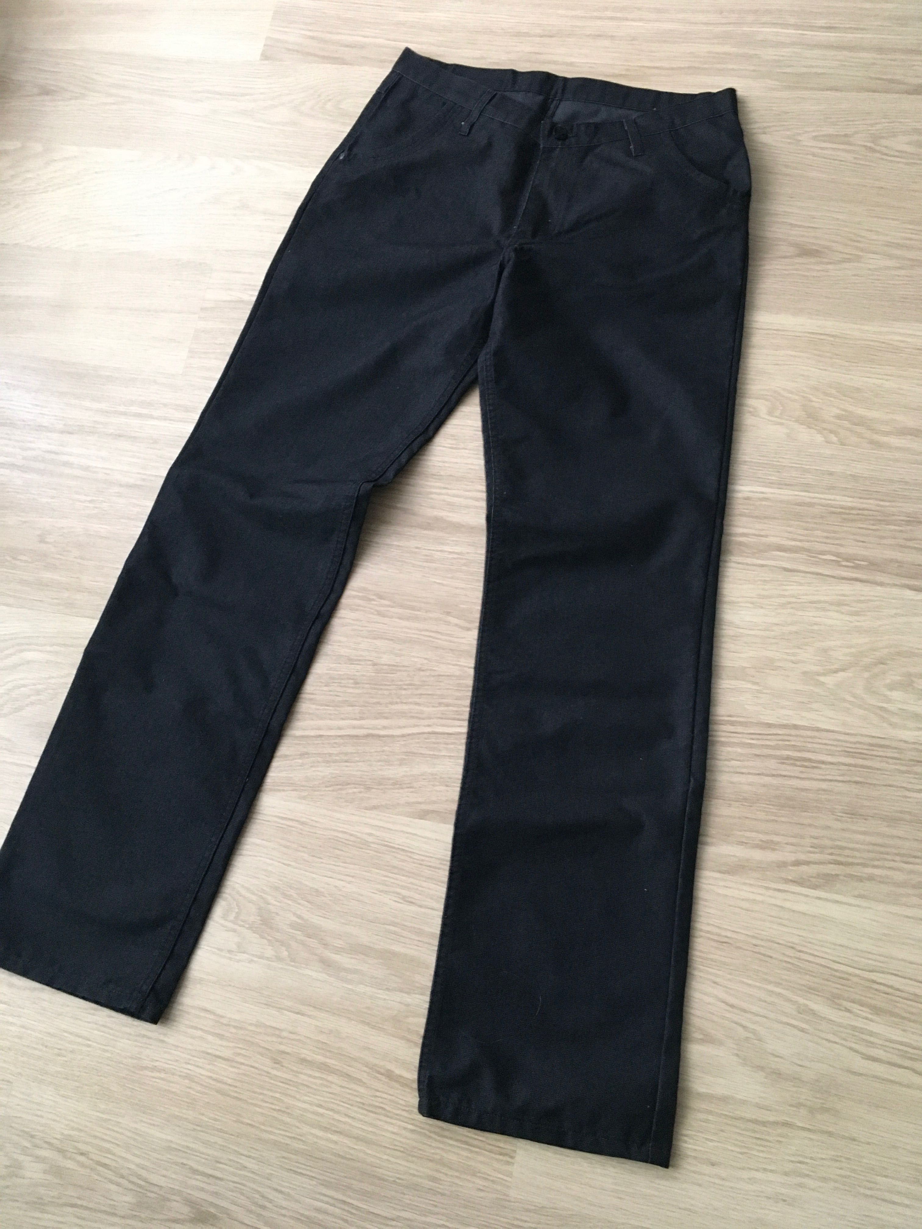 Spodnie męskie czarny grafitowy jeans rozmiar 88/118