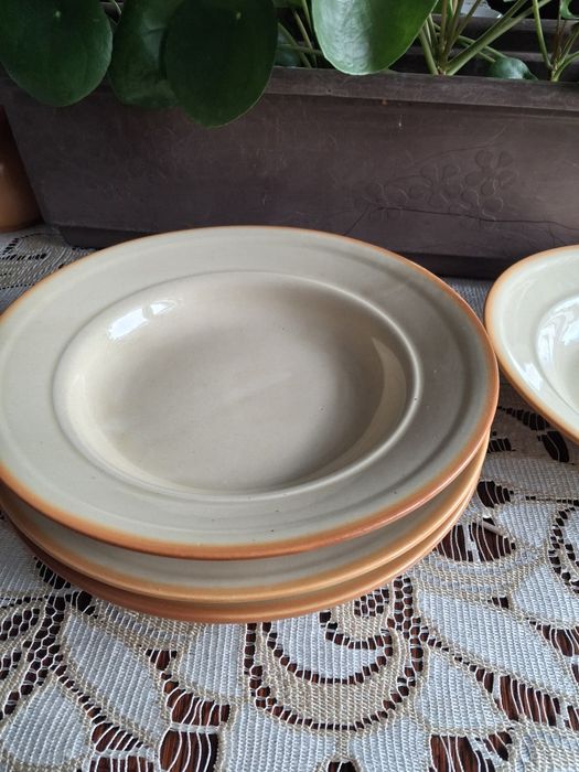 Talerze porcelitowe tułowice wintage