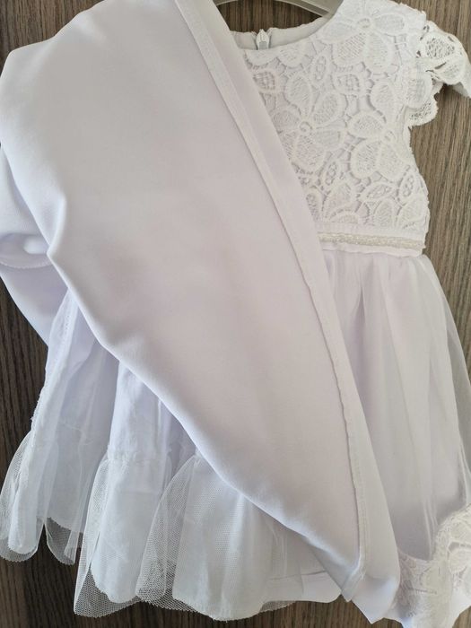 Komplet sukienka r. 68/74 + bolerko r. 68, stan idealny