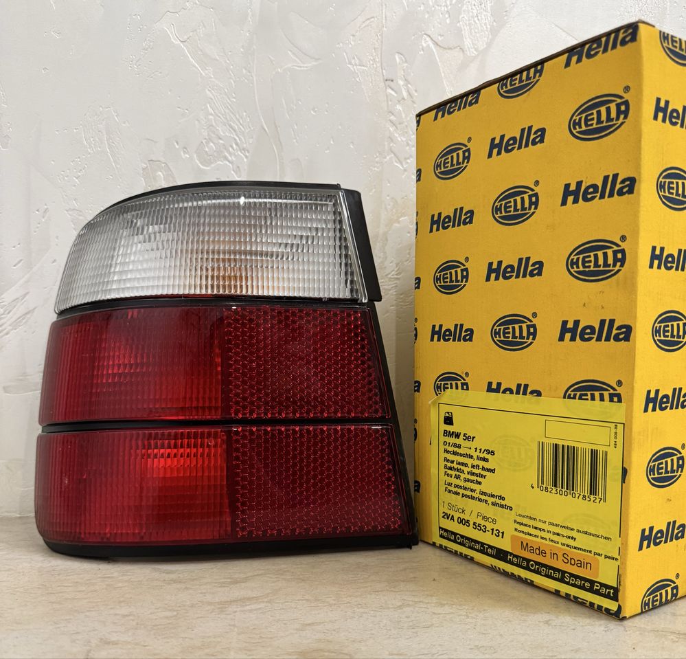 Ліхтар, Фонарь, Стоп БМВ е34 / BMW e34 Hella, Hella White, Лівий