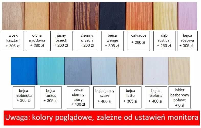 łóżko piętrowe OMEGA 120x200 trzyosobowe z otwieranym pojemnikiem 150k