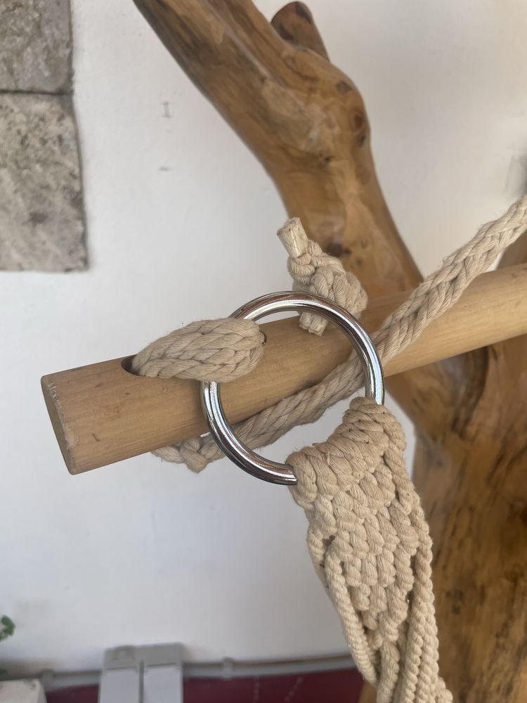 Cadeira em pano cru de pendurar telheiro ou noutro local