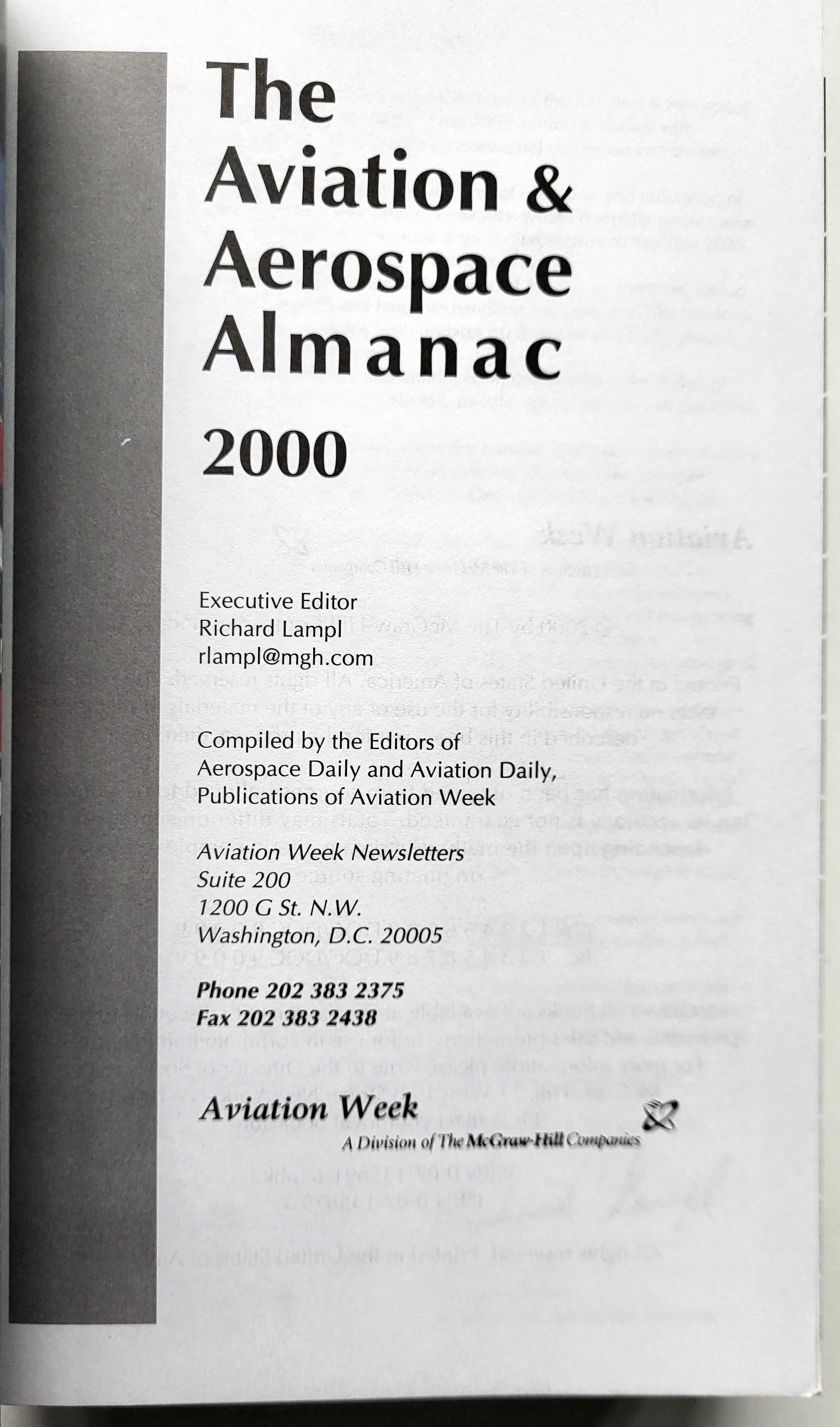 The Aviation & Aerospace Almanac 2000