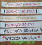 Szarfa z nadrukiem
