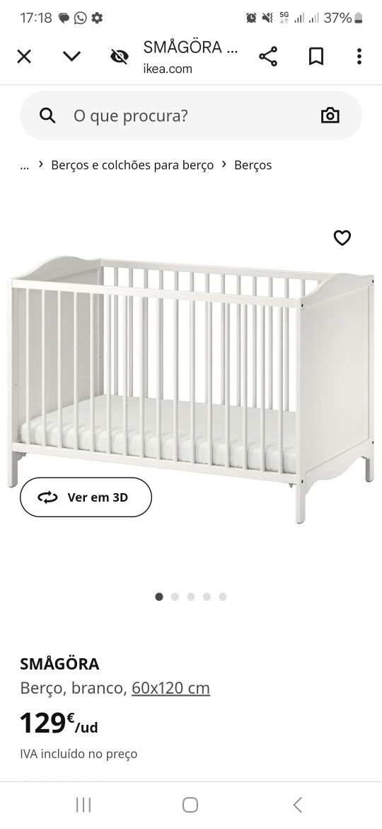 Berço  ikea como novo