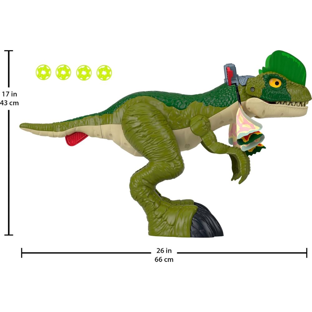 Fisher Price Jurassic World динозавр великий дилофозавр