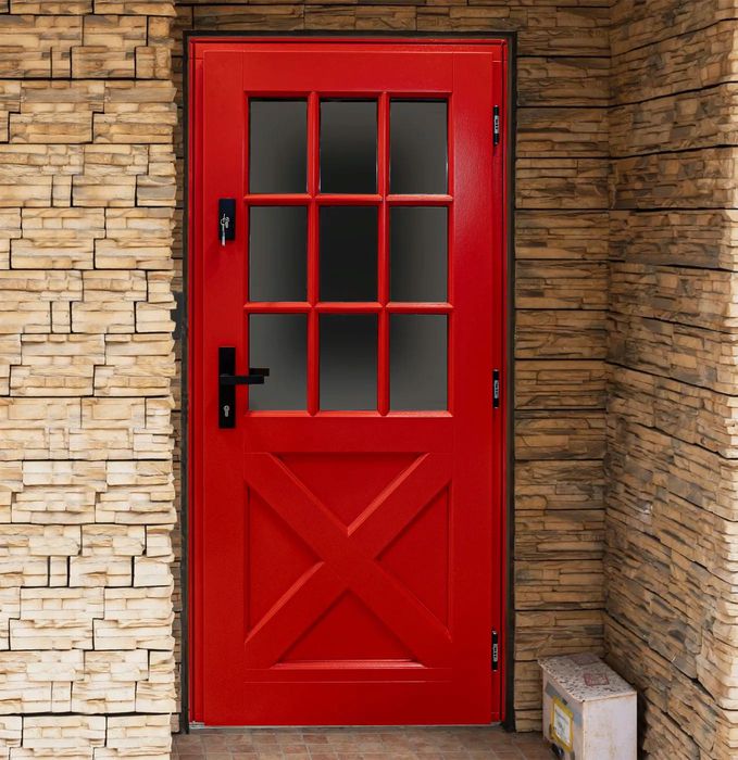 Drzwi zewnętrzne dębowe