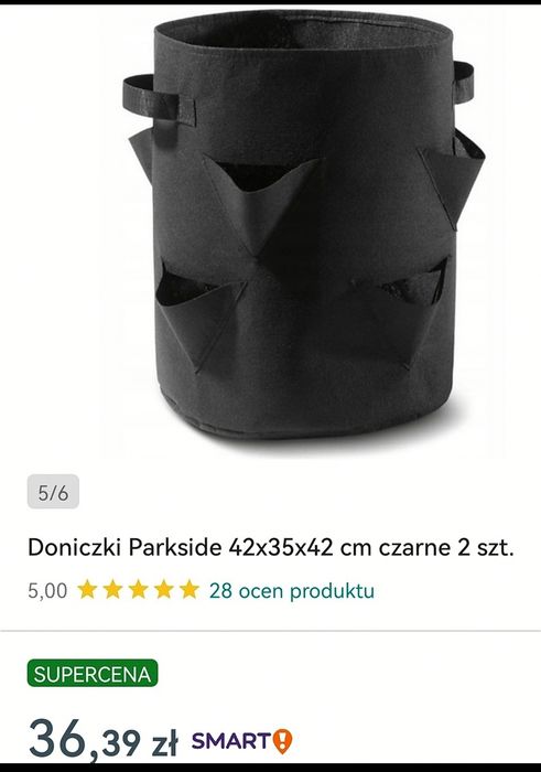 Doniczki do truskawek, 2 szt